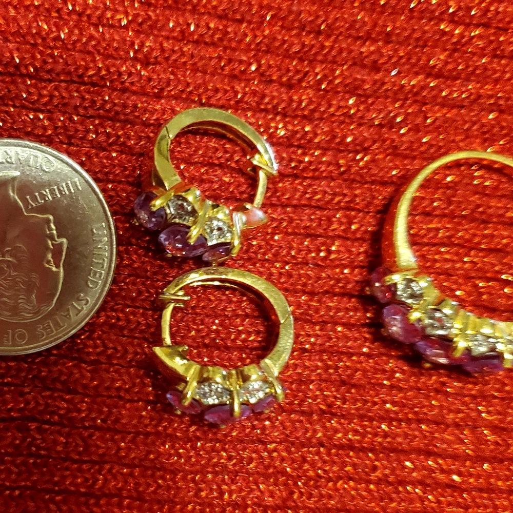 Costume ring and earrings, really nice quality.